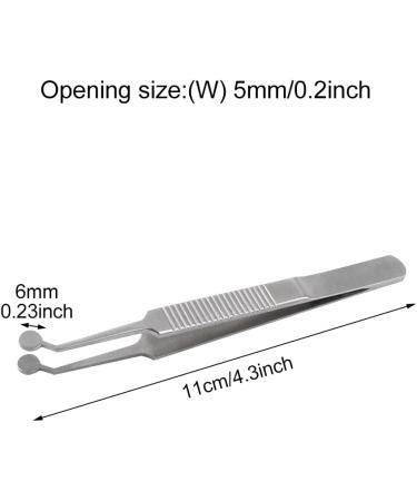 QOTSTEOS Meibomian Nozzle Tweezers | Round Tip Stainless Steel for Dry Eye Relief | Professional Eye Care Tool - Buy Online on GoSupps.com