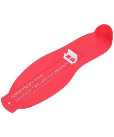 Adult Foot Measuring Device Red - Precise Measurement Easy to Use - Plastic Material - Size: 33.8x10.9x3.6cm - Buy Online on GoSupps.com