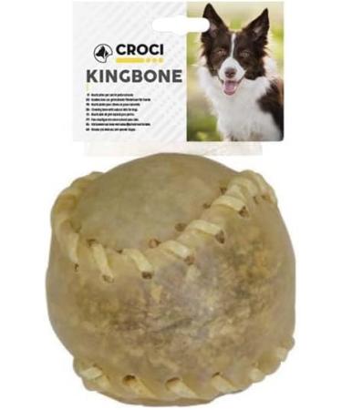 Croci King Bone for Dogs | Natural Cowhide Chewing Snacks - 7.5 cm 140g Baseball Ball & Tooth Cleaning Sticks - Buy Online on GoSupps.com