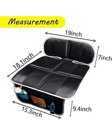 Big Hippo Car Seat Protector with Organizer Pockets - Non Slip, Waterproof & Universal - Black - Buy Online on GoSupps.com