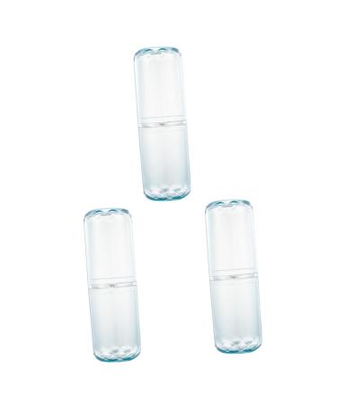 Tovinanna 3 piece of washing -up cup toothpaste etui toothpaste travel age travel toothpaste cup toothpaste holder travel toothbrush case travel toothbrush cup bluex3st 20.8x6.8cmx3pcs