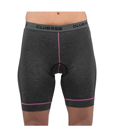 Club Ride Apparel MontCham Level 3 Women's Cycling Shorts - Gel Chamois Liner X-Large Black