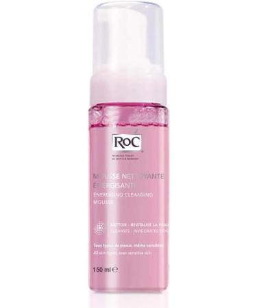 RoC - Energising Cleansing Mousse - Daily Revitalizing Cleanser for All Skin Types - Clean & Refreshed Skin - Minimises Allergy Risks - Glycerin-Based Formula with Mallow Flower Extract - 150 ml - Buy Online on GoSupps.com