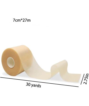 30 Yards Pre-Wrap Athletic Foam Underwrap Tape - Skin Color 2.76 Inch | Ideal for Wrists Elbows Knees Ankles - Effective Sports Bandage - Buy Online on GoSupps.com