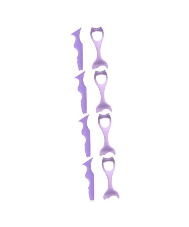 Balacoo 8 Pcs Eyelash Mascara Lash Tool Silicone Eyeliner Aid Eyeliner Make up Mold Miss Third Gear Set