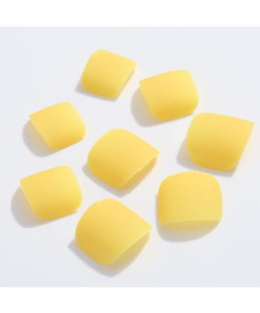 Outyua Matte Press On Toe Nails - Short Acrylic False Toenails for Women and Girls 24Pcs (Sunshine) - Buy Online on GoSupps.com
