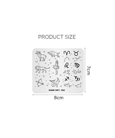 Nail Stamping Plate - Cartoon Theme Cute Animal Designs | DIY Nail Art Tools SK002 | International Shipping - Buy Online on GoSupps.com