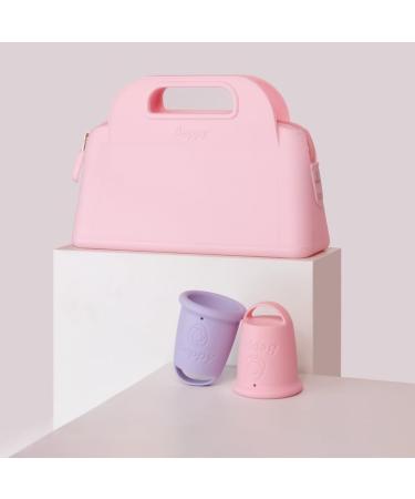 Beppy Cups Cotton Candy Menstrual Cups (Rosa/Lila) - Stemless Hypoallergenic Latex-Free - Ultimate Freedom for Periods | Love Sauna Sport Swimming - Buy Online on GoSupps.com