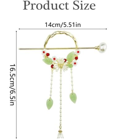 HawZeerLy Chinese Hair Sticks Tassel Chinese Hair Sticks Hanfu Pearl Hair Chopsticks Chinese Hair Jewelry Accessories for Women Girls - Buy Online on GoSupps.com