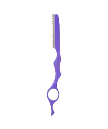 Qukaim Hair Thinning Razor Hair Thinning Razor Professional Hair Styling Trimming Razor Knife Hair Texturizing Cutting Razor in Purple