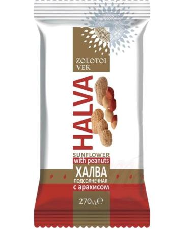 Sunflower seed halva with peanuts 270g Sunflower seed halva with peanuts