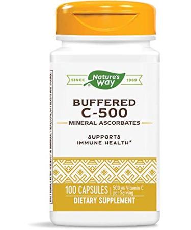 Nature's Way Buffered C-500 500 mg 100 Capsules