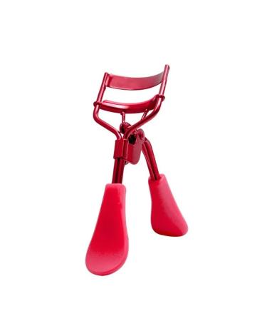 1 Pc Handle Eyelash Curler Natural Bending Beautiful Eyelash Beauty Special Professional Makeup Tools 7 Colour (Color : Red)