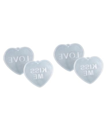 VILLCASE 4 Pcs Love Silicone Mold Silicone Keychain Wedding Resin Molds Diy Supply Lovers Bags Supplies As Shownx2pcs 6.7X6cmx2pcs
