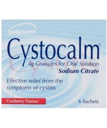 Set of 2 Pack Cystitis Relief from Burning Pain Cystocalm 12 Sachets 4g Granules Cranberry - Buy Online on GoSupps.com