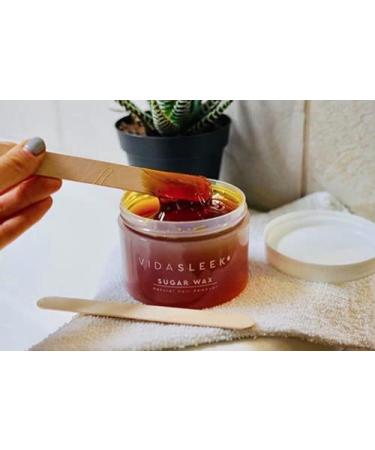 VidaSleek Sugar Wax Hair Remover - Sensitive Skin Gentle Formula - 100% Natural - 10 Oz - Buy Online on GoSupps.com