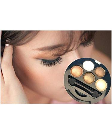 Mallofusa Metallic Shimmer Eyeshadow Palette - Golden Frenzy (5 Colors) - 4.7oz - Buy Online on GoSupps.com
