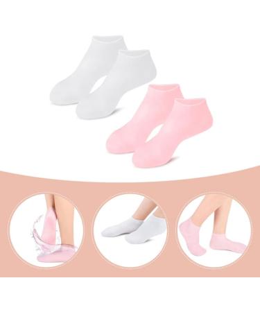 2 Pairs of Moisturizing Socks Gel Socks Moisturizing Gel Socks Anti- Slip Softening Dry Cracked Feet Socks for Repairing and Softening Dry Cracked Feet Skins - Buy Online on GoSupps.com