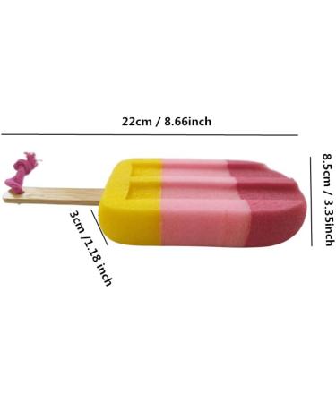 Ice Cream Bath Sponge for Kids - Soft Shower Loofah Scrubber for Gentle Exfoliation and Fun Bath Time Play - Buy Online on GoSupps.com