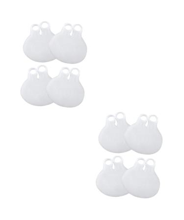 FOMIYES 4 Pairs Half Foot Pads of Foot Forefoot Pad Plantar Insoles Airpoda Metatarsal Insoles High Heel Protector Pads Feet Half Pads Airmattress Forefoot Insole Non-Slip White