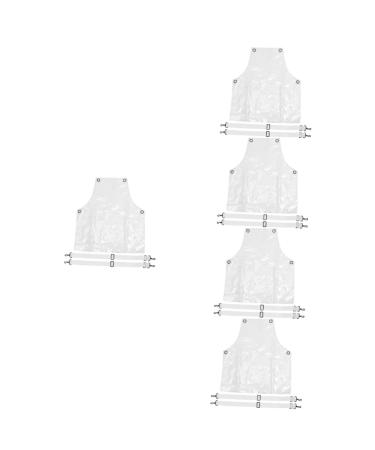 FRCOLOR Kitchen barber apron hair dresser apron hairstylist aprons for women unisex apron oil resistant clear apron kitchen apron cooking apron dishwashing apron tpu white Miss Apron