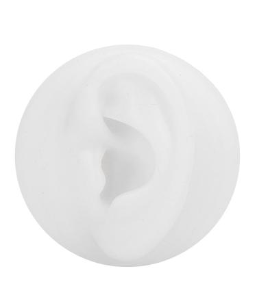 Simulation Artificial Ear Model  Silicone Ear Model Ear Acupuncture Practice Model Reusable Simulation Ear Display Model(Left Ear)