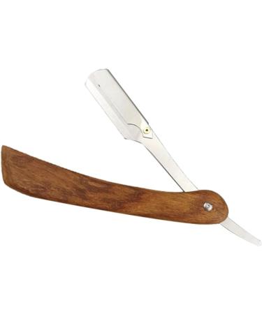 Minkissy Double Hairdresser Razor - Portable Vintage Men's Razor | Metal & Bamboo Shaving Tool for Stylish Grooming - Buy Online on GoSupps.com