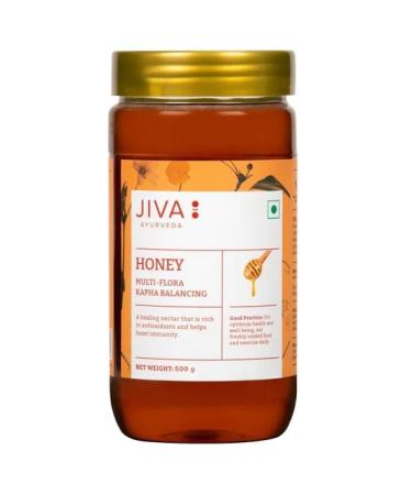 Jiva Ayurveda Multi flora Honey 100% Pure with no Adulteration Boosts Immunity and Strength Heals wound Helps in weight loss 500gm (Pack of 1) 500 g (Pack of 1)