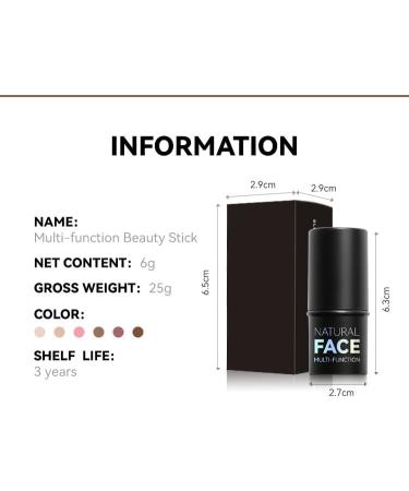 Cream Blush Stick Contour Stick Blush and Lip Makeup Stick Face Makeup for Cheeks Lips Eyes (1) - Buy Online on GoSupps.com
