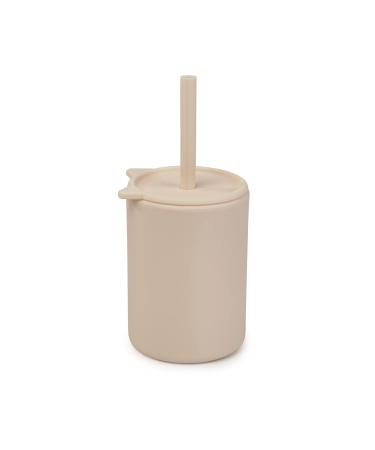 Straw Cups for Toddlers 12M+  Silicone Baby Cup with Straw Non-smell  Silicone Straw Cup 5oz. New- Milk
