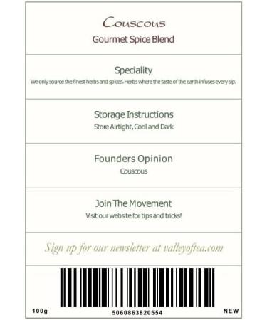 Couscous Gourmet Spice - Premium Quality Cooking Blend 100g (Pack of 1) - Buy Online on GoSupps.com