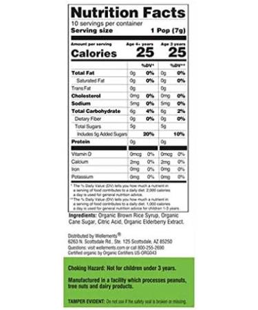 Organic Elderberry Pops for Kids | Daily Immune Support with USDA Certified Organic Elderberries | No Artificial Colors or Preservatives | 10 Count 3 Years - Buy Online on GoSupps.com