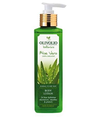 Olivolio botanics 95% natural body lotion with 100% aloe vera without mineral oil and parabens - 250 ml