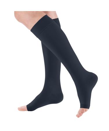 mediven plus CCL1 AD compression stockings normal - without toe II marine
