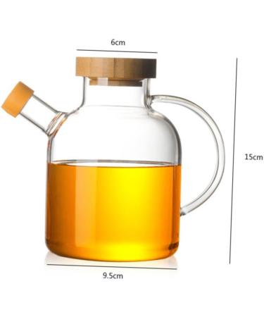 MAGICLULU Glass Container with Lid Oil Storage Can Grease Container Glass Terrarium with Lid Olive Oil Bottle Dispenser Glass Containers with Lids Oil Dispenser High Borosilicate Ceramics medium As Shown - Buy Online on GoSupps.com