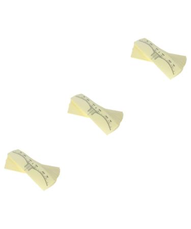 Beavorty 300 PCS transparent stickers eyebrow stencil positioning microblading measuring tool ruler seal