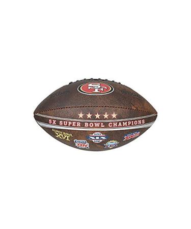NFL Commemorative Championship Football, 9-Inches San Francisco 49ers