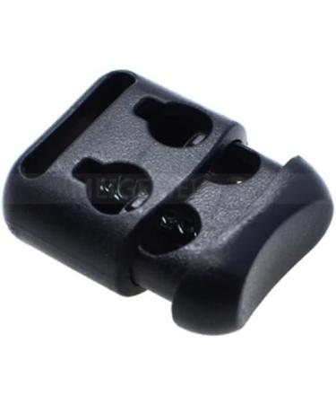 Hole Cord Lock Stopper spring buckle Cord Locks Toggles 100 Pcs/pack Plastic Rope Clamp Cord Lock Stopper Cordlocks Toggle 2 Hole 4mm Black For Shoe Lace 21mmx18mm - Buy Online on GoSupps.com
