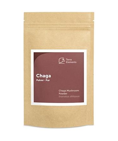 Terra Elements Organic Chaga Powder 100g I Birch Label I 100% Pure I Vegan I Raw Quality