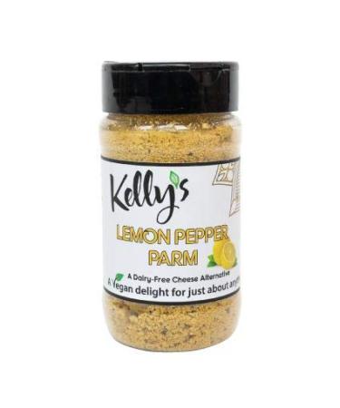 Kelly's Gourmet Lemon Pepper Parmesan, 1-Pack, Cashew Based Cheese