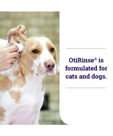 OtiRinse Ear Cleansing Solution for Dogs, Cats & Horses - 8 oz | Effective Ear Care - Buy Online on GoSupps.com