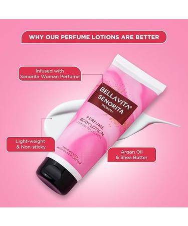 Be_lla V_ita Luxury Senorita Perfume Body Lotion - Nourishing Hydration with Argan Oil & Shea Butter | 200ml - Buy Online on GoSupps.com