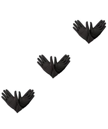 Healeved 9 Pairs Examination Gloves Cotton Gloves for Dry Hands Glove Protective Gloves Cotton Nylon Inspection Gloves Work Travel White Gloves Spring and Summer