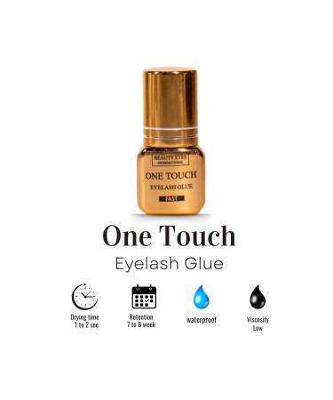 Beauty Eyes One Touch Eyelash Extension Glue | Fast 1 Sec Drying | Organic Waterproof & Long Lasting | 7-8 Weeks Retention | Professional Choice 5ml - Buy Online on GoSupps.com