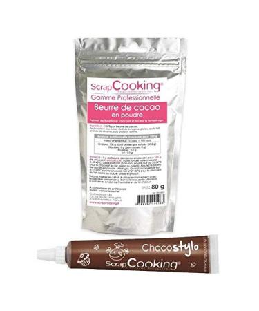 ScrapCooking Cocoa Butter Powder 80 g + Chocolate Pen