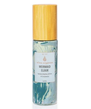 Mermaid Elixir 2oz anti aging skincare face cream organic collagen wrinkle filling holistic hand made hyaluronic acid peptides