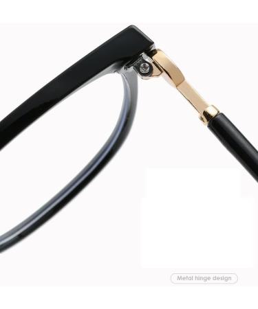 Oversized Oval Reading Glasses for Men & Women | Blue Light Blocking Anti Eye Strain Readers +200 Yellow Frame - Buy Online on GoSupps.com