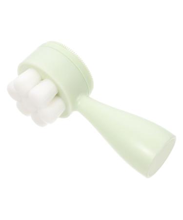 Housoutil Face Brush Silica Gel Tool Pores 12.5X5X5CM Green