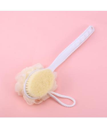 Healifty Double-Sided Back Brush 2pcs - White Bath Scrubber with Massage Handle - Buy Online on GoSupps.com