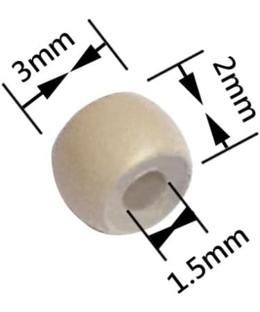 1000pcs 3.0mm Silicone Nano Rings Hair Extension Beads - Gray Blonde | Micro Rings Links for Hair Extensions - Buy Online on GoSupps.com